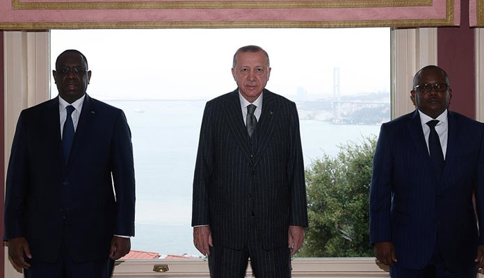Cumhurbaşkanı Erdoğan, Gine Bissau Cumhurbaşkanı Embalo ve Senegal Cumhurbaşkanı Sall ile görüştü