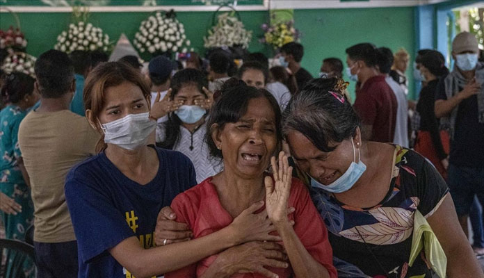 Myanmar'da güvenlik güçlerinin silahlı müdahalesiyle ölen sivillerin sayısı 570'e çıktı