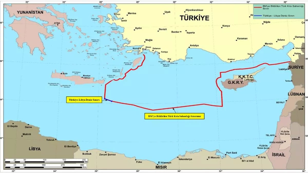 MSB'den 'NAVTEX' üzerinden algı operasyonuna haritalı cevap
