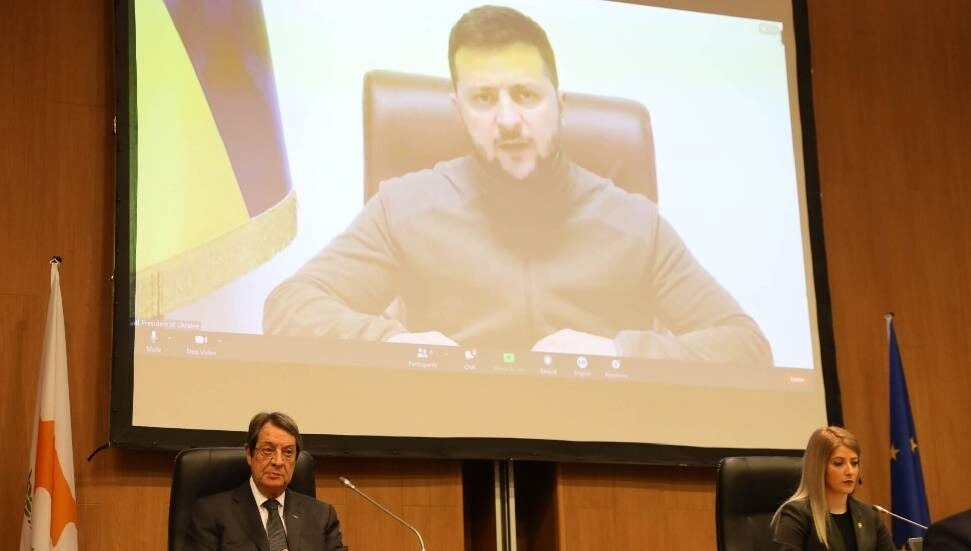 Ukrayna Devlet Başkanı Zelenskiy’in Rum Meclisine hitabı rahatsızlık yarattı