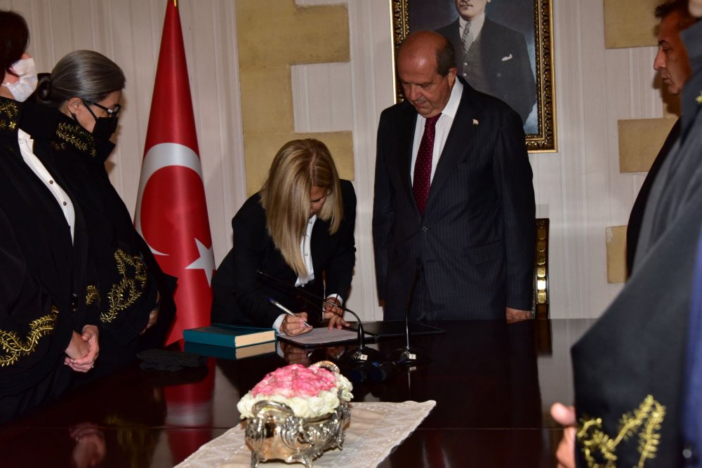 Yüksek Mahkeme yargıçlığına atanan Duatepe, Cumhurbaşkanı Tatar huzurunda yemin etti
