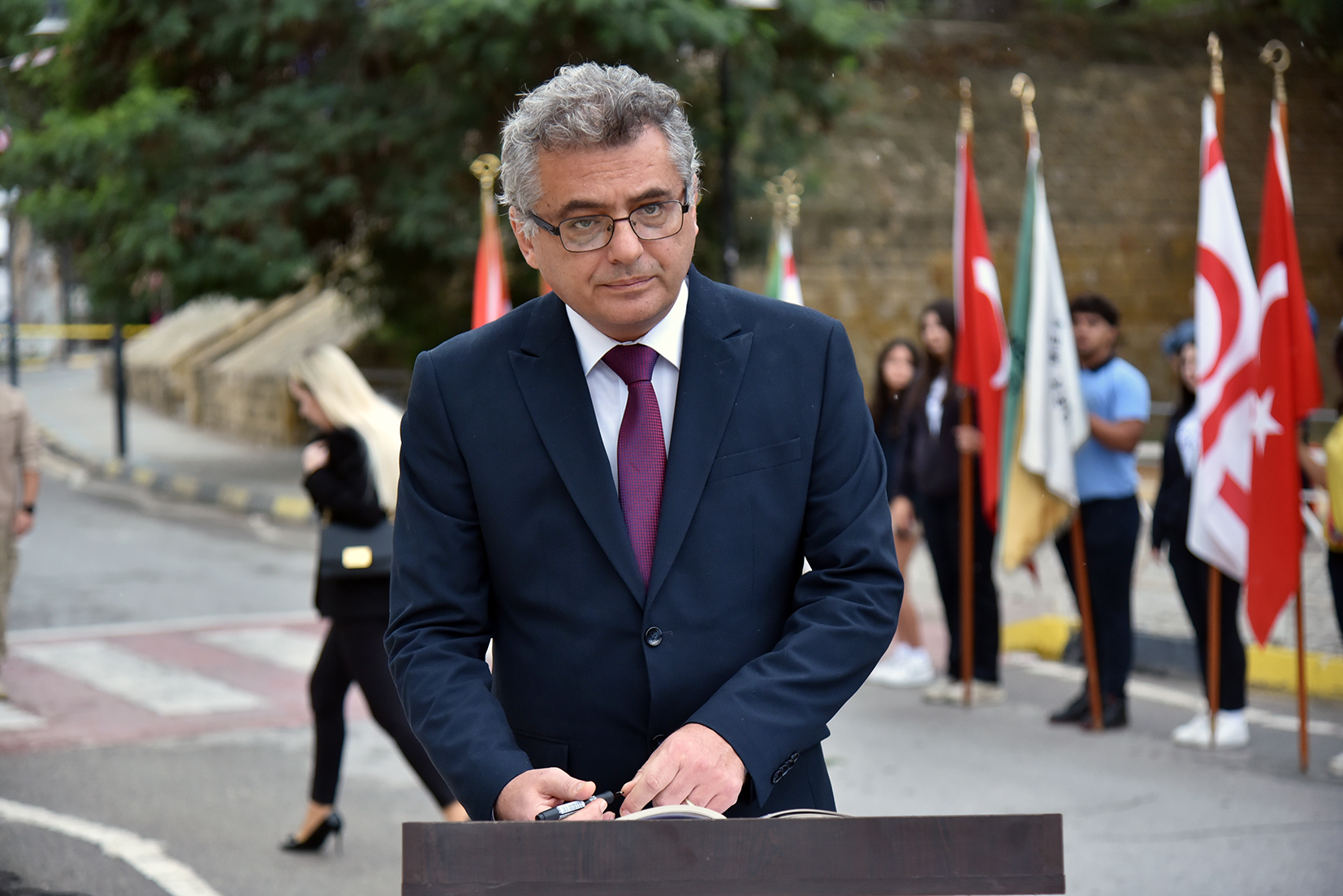 29 Ekim Cumhuriyet Bayramı... Lefkoşa Atatürk Anıtı'nda tören düzenlendi