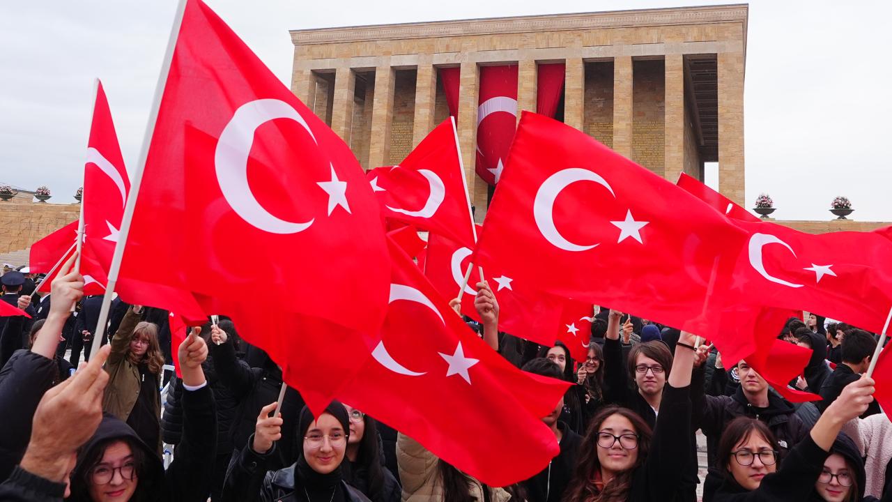Anıtkabir'de 29 Ekim Cumhuriyet Bayramı coşkusu