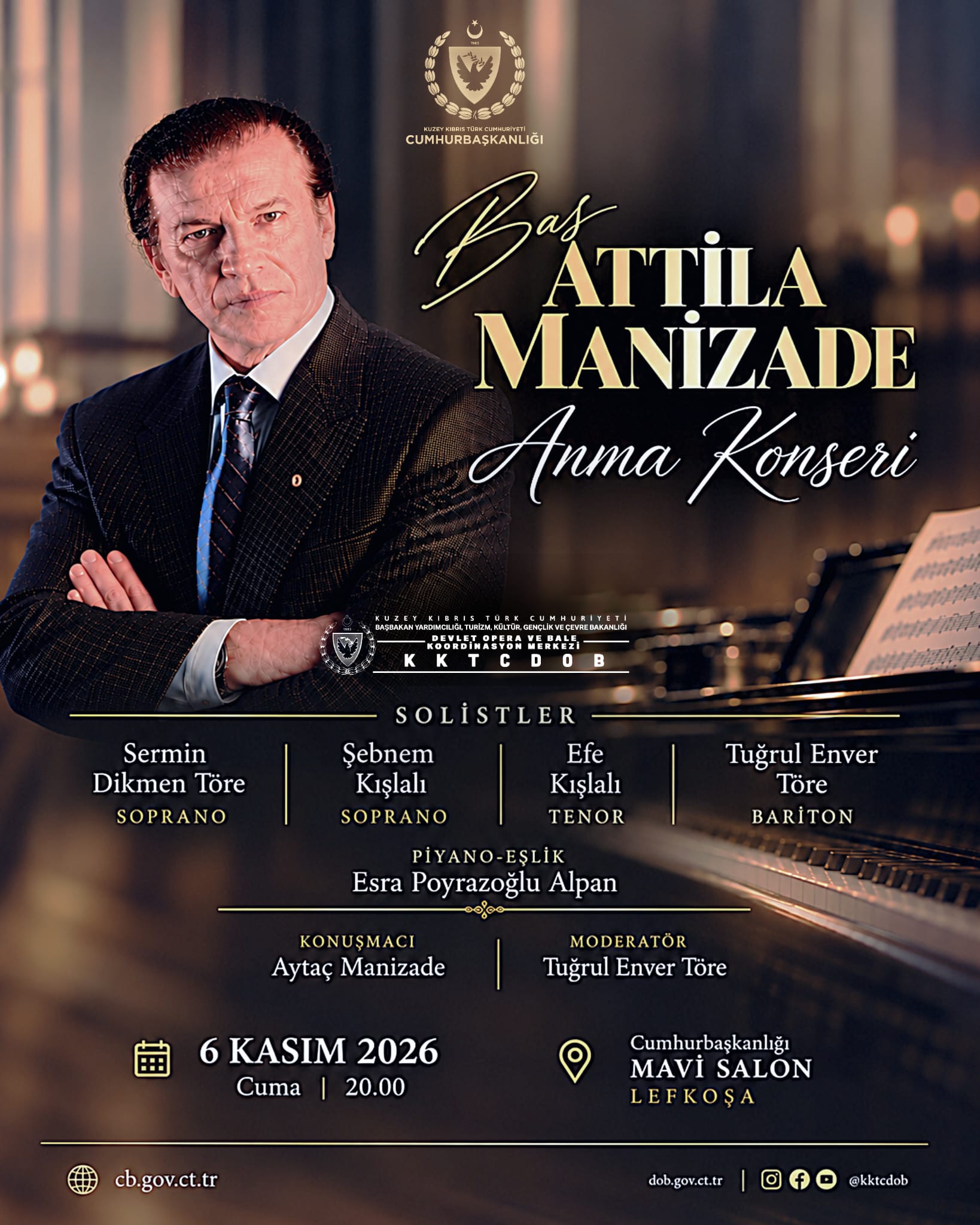 Bas Attila Manizade anma konseri 6 Kasım’da