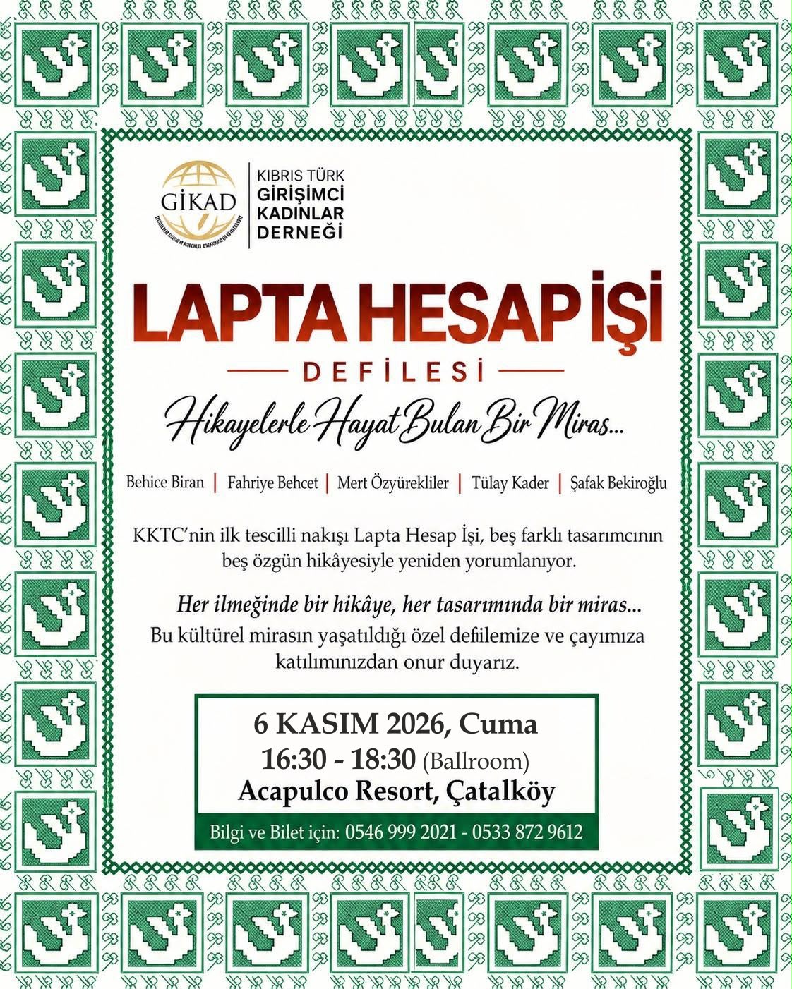 Çatalköy'de Lapta Hesap İşi defilesi düzenleniyor