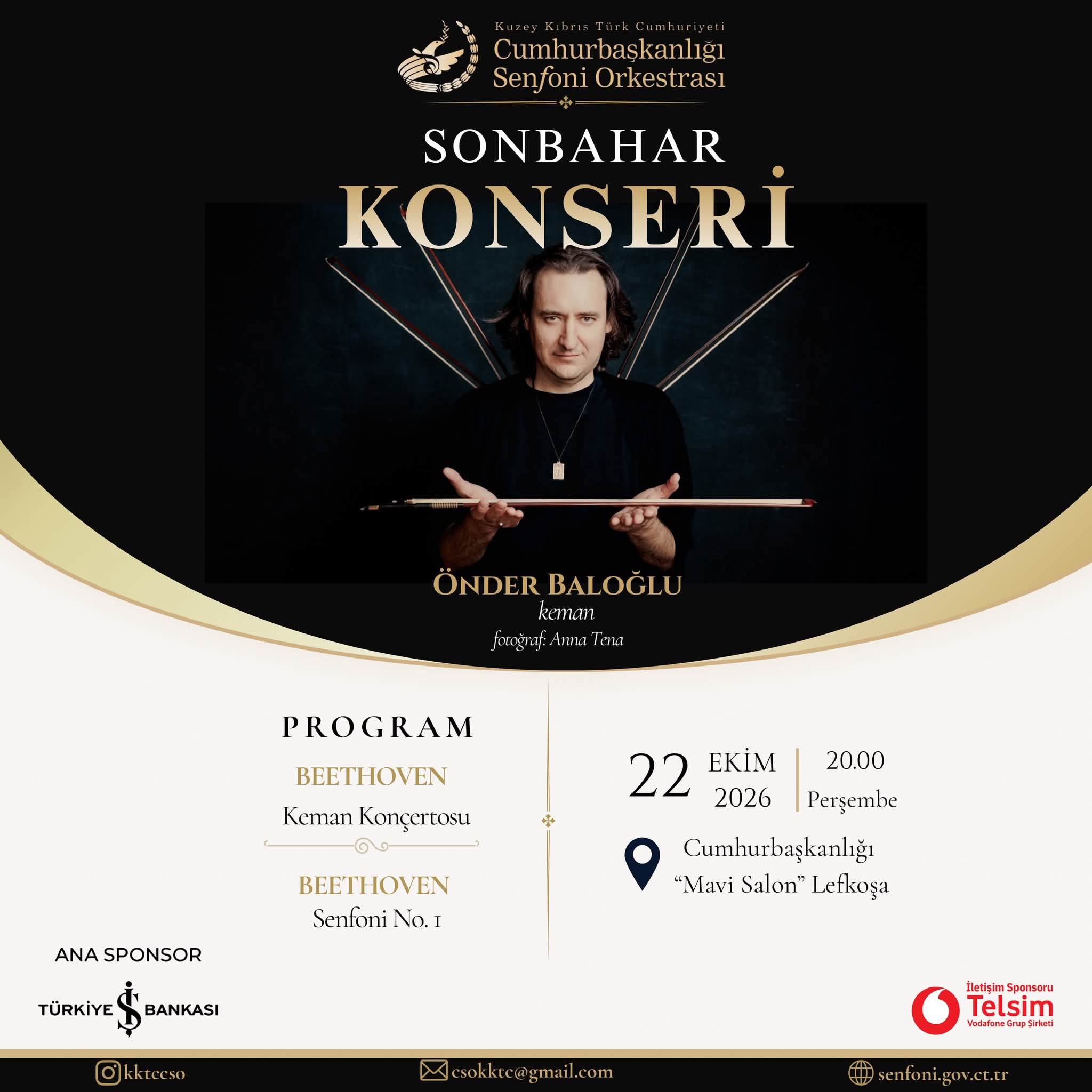 Cumhurbaşkanlığı Senfoni Orkestrası’ndan Sonbahar Konseri