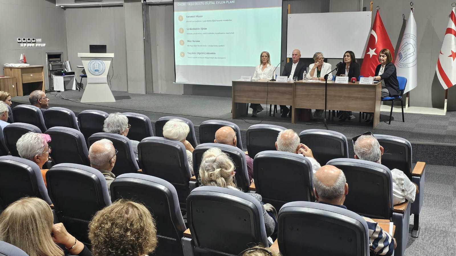 Girne Üniversitesi, 60+ Yaş Tazelenme Üniversitesi “Medyada Yaşa Bakış Paneli” düzenledi