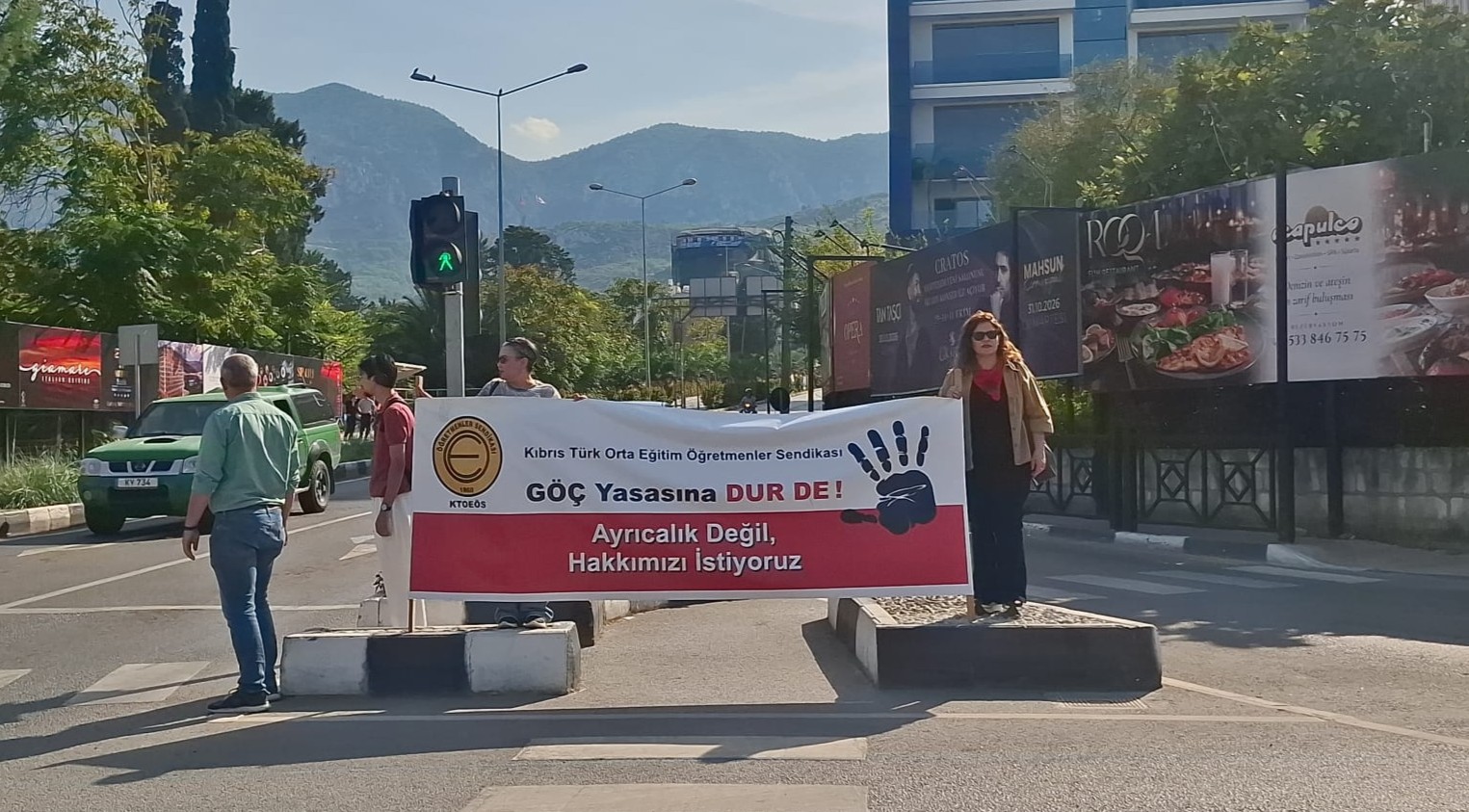 KTOEÖS, Girne ve çevresindeki okullarda öğleden sonra greve gitti