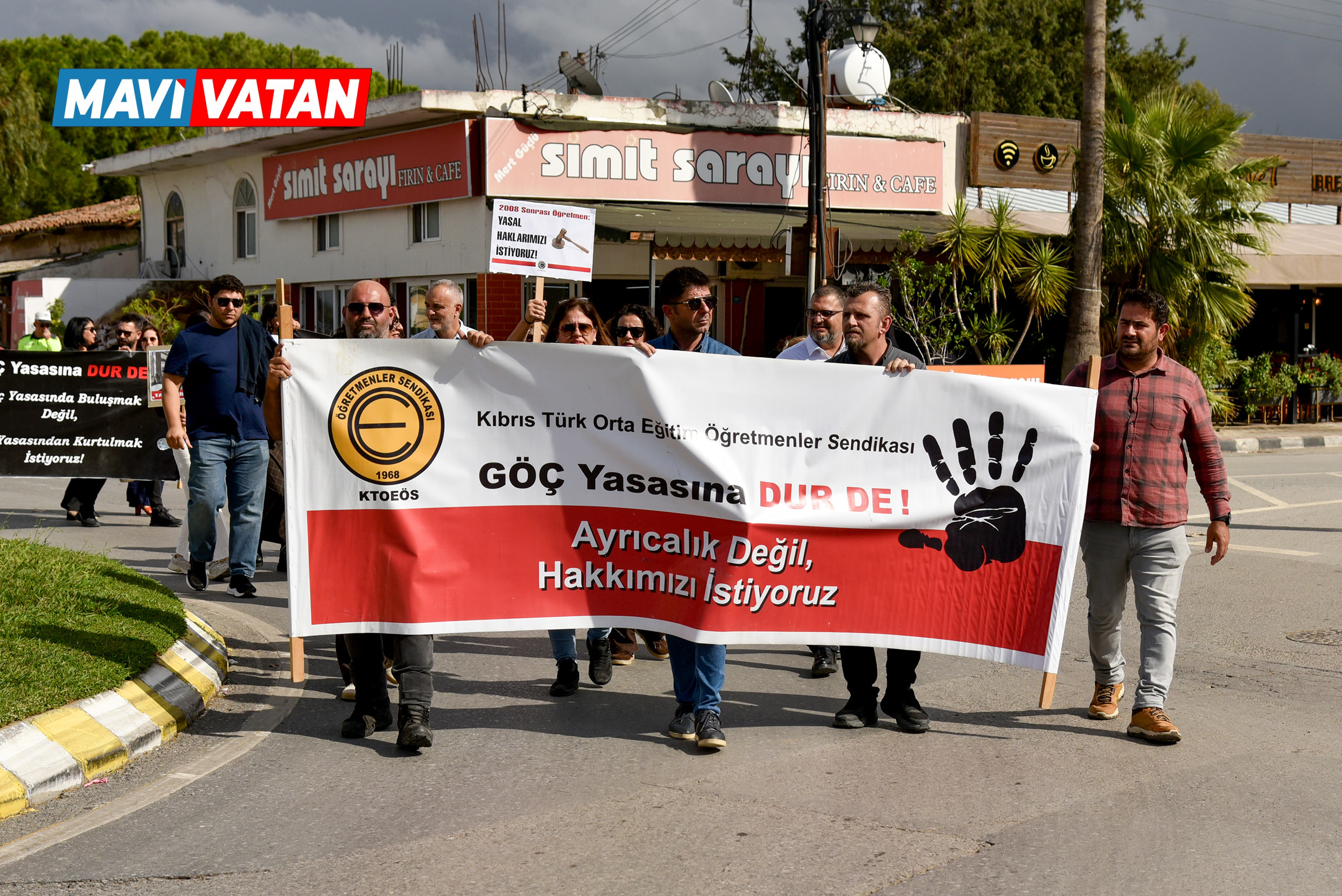 KTOEÖS, Güzelyurt ve Lefke bölgesi okullarında grev ve eylem yaptı