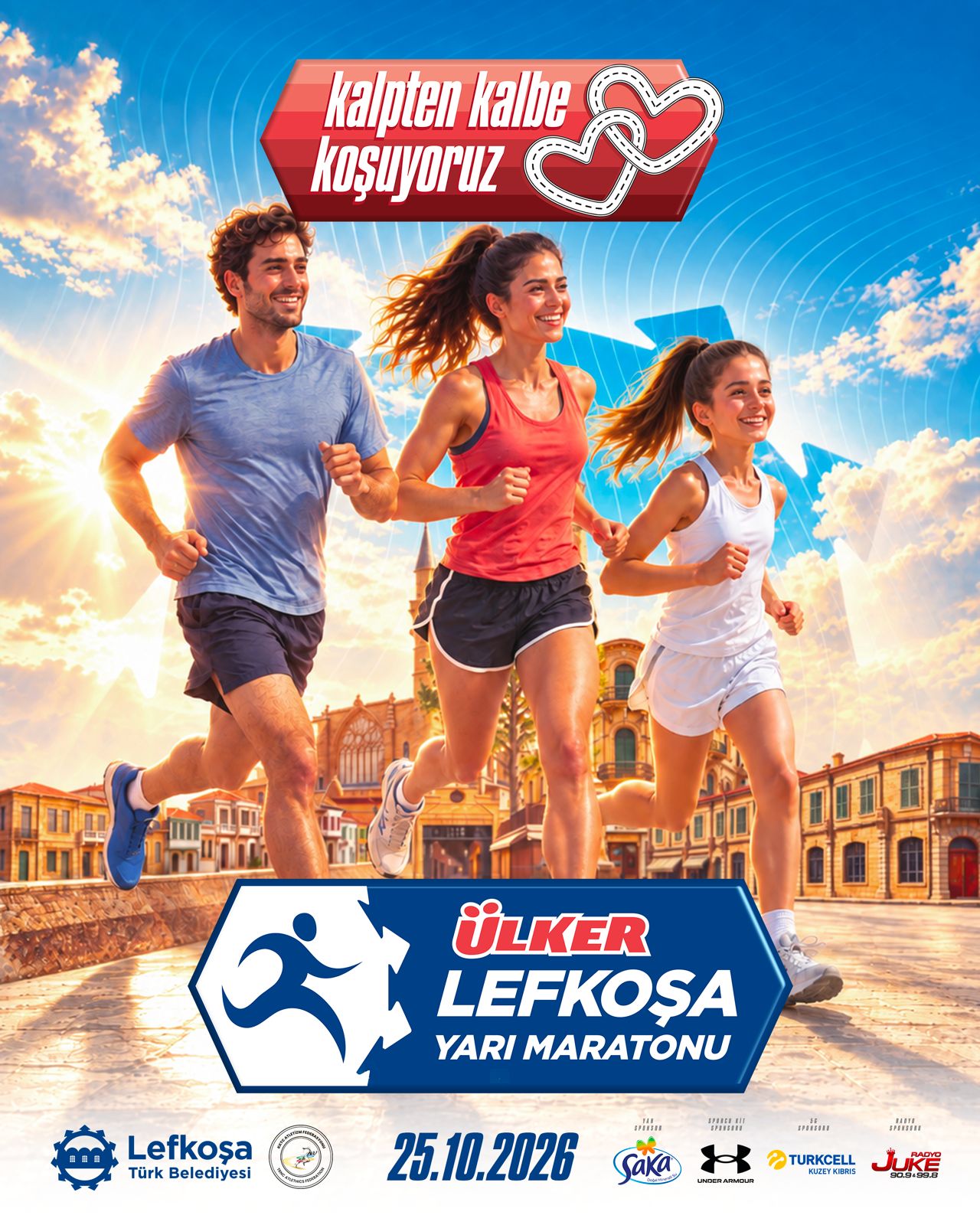 Lefkoşa Yarı Maratonu 25 Ekim Pazar günü yapılıyor… Bazı yollar araç trafiğine kapatılacak