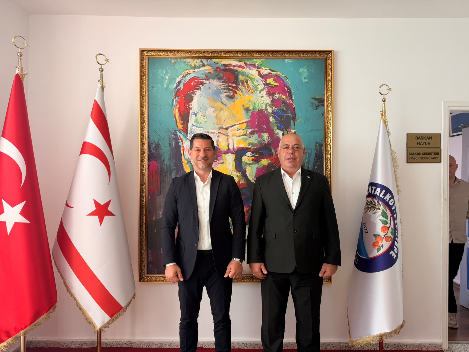 UBP Çatalköy-Esentepe Belediye Başkan adayı Albayrak, Çatalköy-Esentepe Belediyesi’ni ziyaret etti
