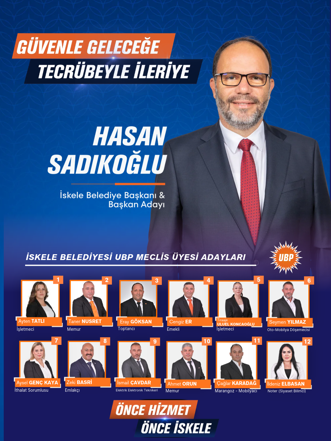 UBP İskele Belediye Meclis üyesi adayları açıklandı